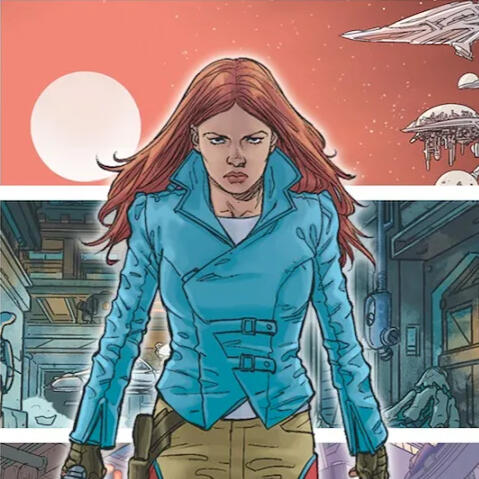 She fled a fallen Earth, her lover dead. Now, Lilly makes her way as a cabbie by day and a bounty hunter by night as the sole human on SATELLITE. When Lilly's past catches up with her, it's going to take her and an unlikely band of weird aliens to set thin